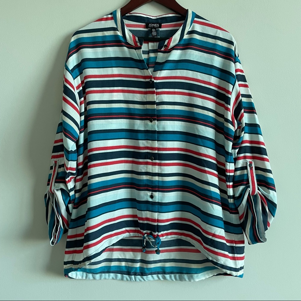 Jones New York Strips Blouse